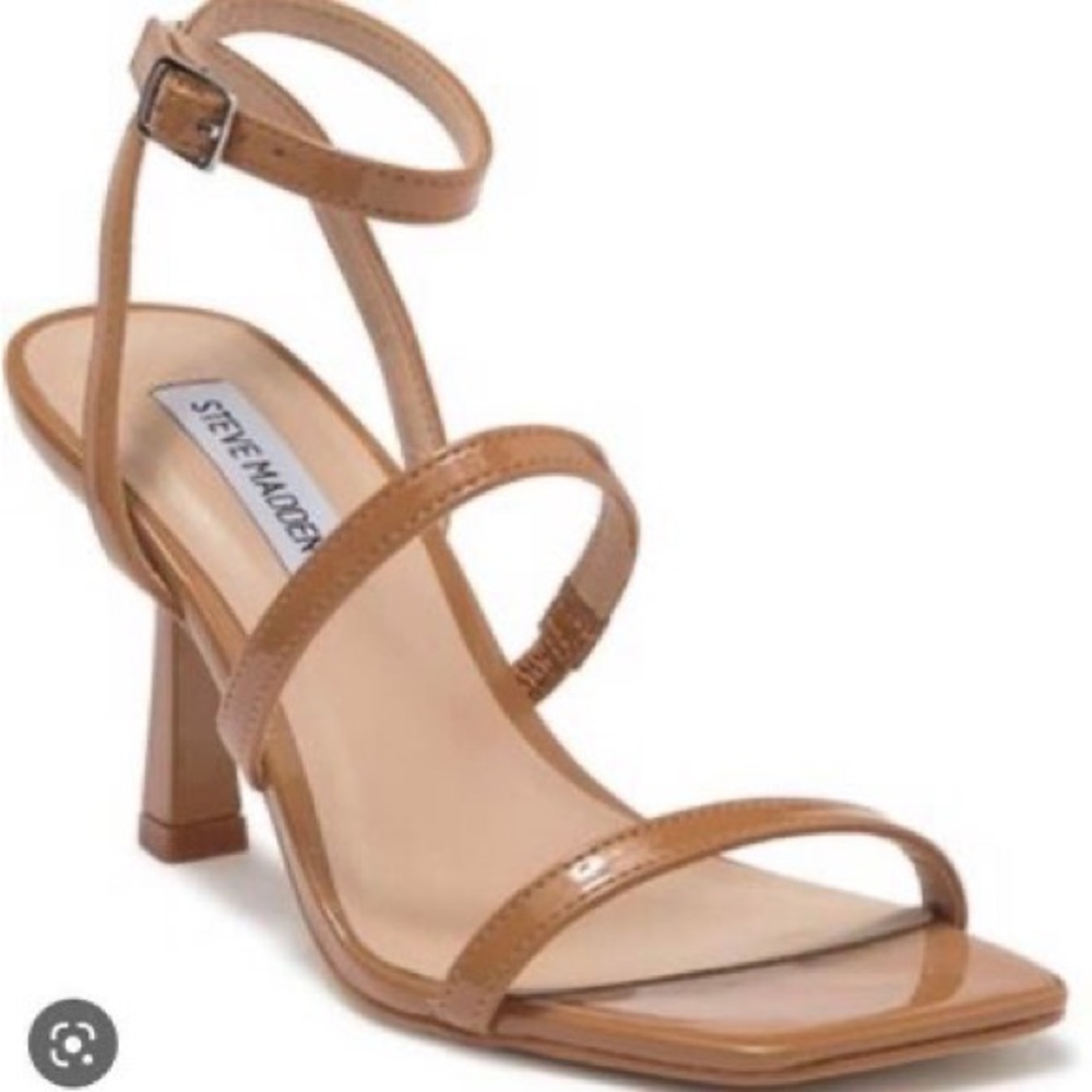 Steve Madden Pippa Strappy Nude heel Sandal - Size 6
